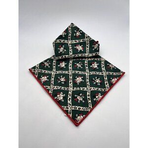 Vintage Jonelle Floral Cotton Napkins Handkerchief 100% Cotton Great Britain